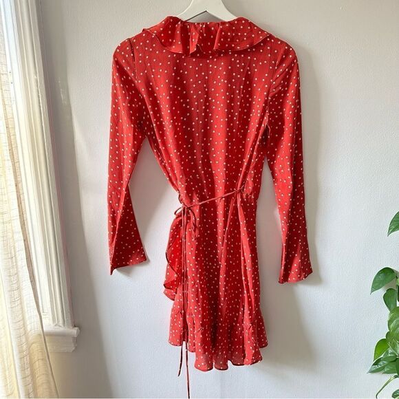 Réalisation Alexandra Dress in Red Star Print Silk Wrap Dress XS - Picture 9 of 16